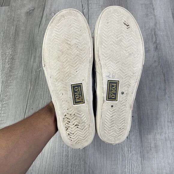 Polo Ralph Lauren Sneakers Keaton Slip On Tiger Plaid Shoes Size 12 Preppy A - Picture 10 of 10